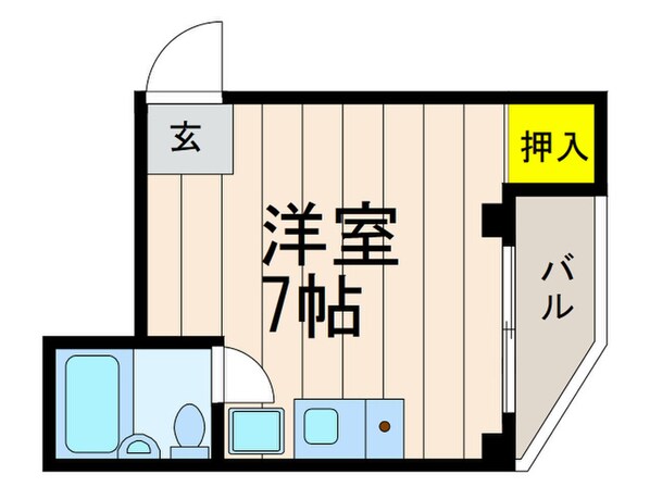 牧野サンマンションB棟の物件間取画像